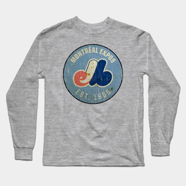 MONTREAL EXPOS EST 1969 - VINTAGE Long Sleeve T-Shirt by The Fan-Tastic Podcast